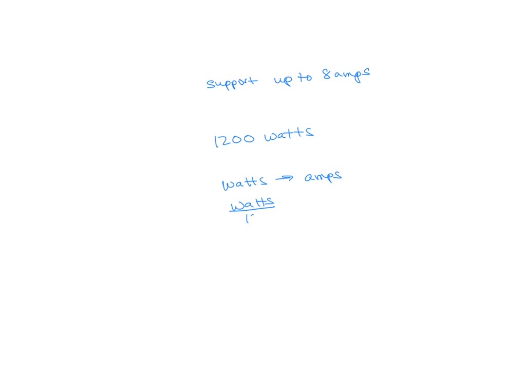 SOLVED A particular extension cord can support up to 8 amps. Mo has an