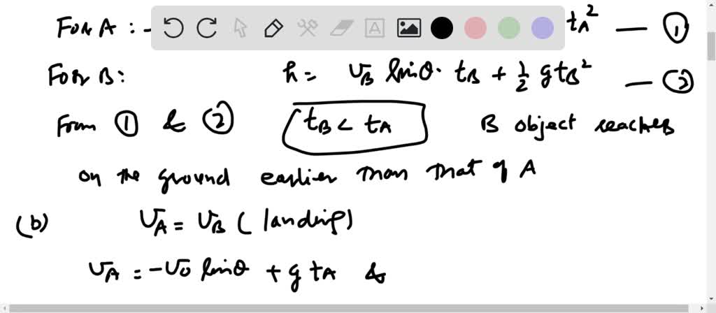 solved-two-identical-objects-start-at-the-same-height-above-level