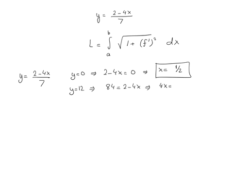 find-the-length-of-the-curve-y-2-4x-over-7-from-y0-to-y12