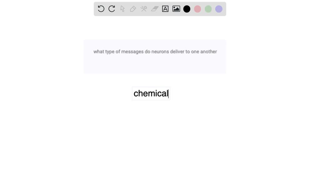 SOLVED What are the two primary types of messages that our neurons can