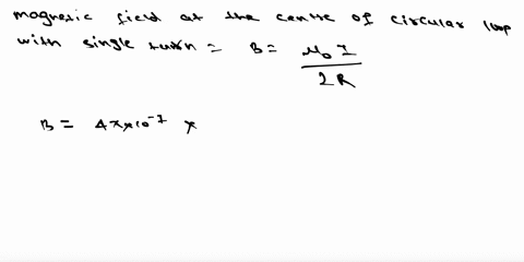 two-circular-loops-of-wire-each-containing-a-single-turn-have-the-same-radius-of-590-cm-and-a-common-center-the-planes-of-the-loops-are-perpendicular-each-carries-a-current-of-170-a-what-is-37813