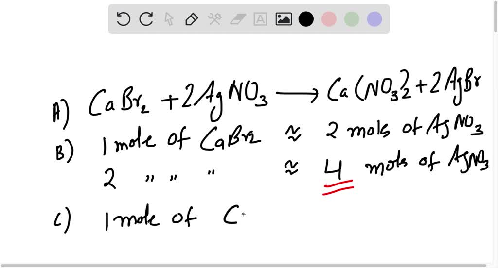 SOLVED: The following questions refer to a reaction in which calcium ...