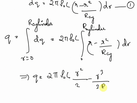review-constants-very-long-insulating-cylinder-wilh-radius-rcylinder-has-nonunilorm-positive-charge-densily-r-rcylinder-eo-where-po-constant-and-measured-radially-irom-the-axis-ol-the-cylind-30278