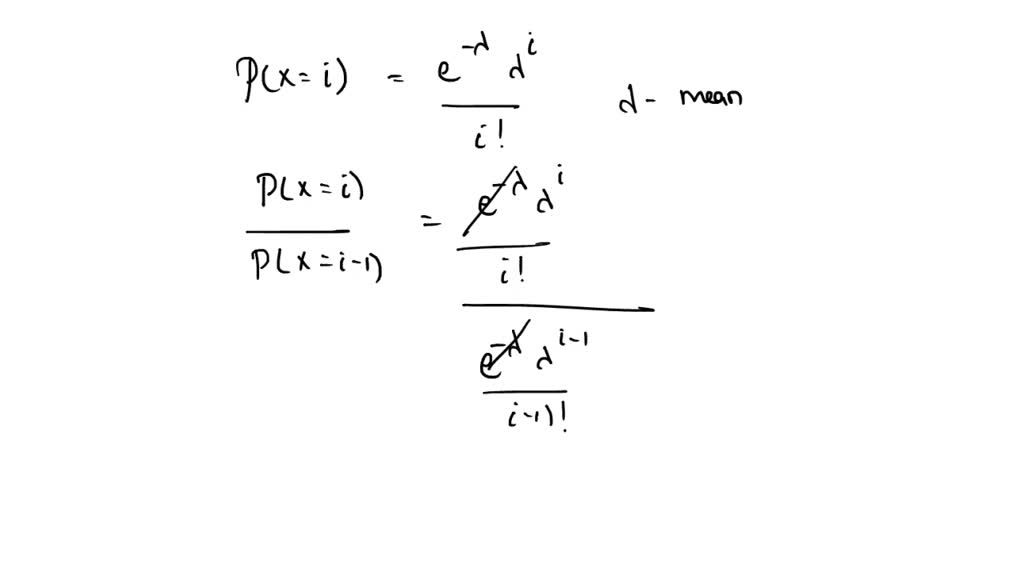 SOLVED: Let X be a Poisson random variable with parameter λ. Show that ...