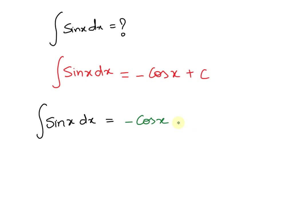 integral of x n sinx