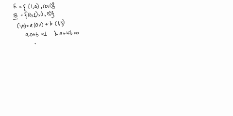 let-e-1-0-0-1-be-the-standard-basis-in-r2-and-let-b-0-1-1-5-be-an-ordered-basis-r2-a-find-the-transition-matrix-t-from-the-basis-e-to-the-basis-b-b-find-the-coordinates-of-the-vector-v-3-5-w-39606