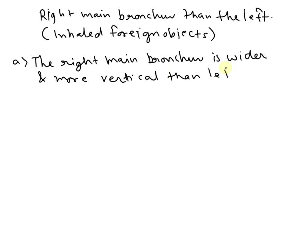 SOLVED Why do inhaled foreign objects lodge more frequently in the