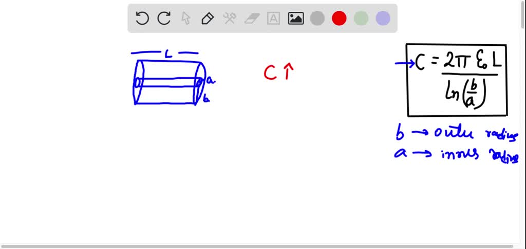 SOLVED: The capacitance of a cylindrical capacitor can be increased by ...