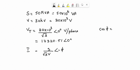 question-425-marks-a-50-mva30-kv-three-phase60-hz-synchronous-generator-has-a-synchronous-reac-tance-of-9-per-phase-and-a-negligible-resistance-the-generator-is-delivering-rated-power-at-a-0-75414