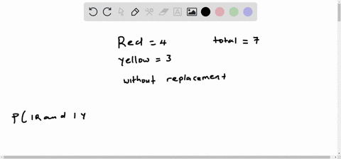 suppose-there-are-four-red-balls-and-three-yellow-balls-in-a-box-two-balls-are-drawn-from-the-box-without-replacement-what-is-the-probability-that-one-ball-of-each-coloring-is-selected-76918