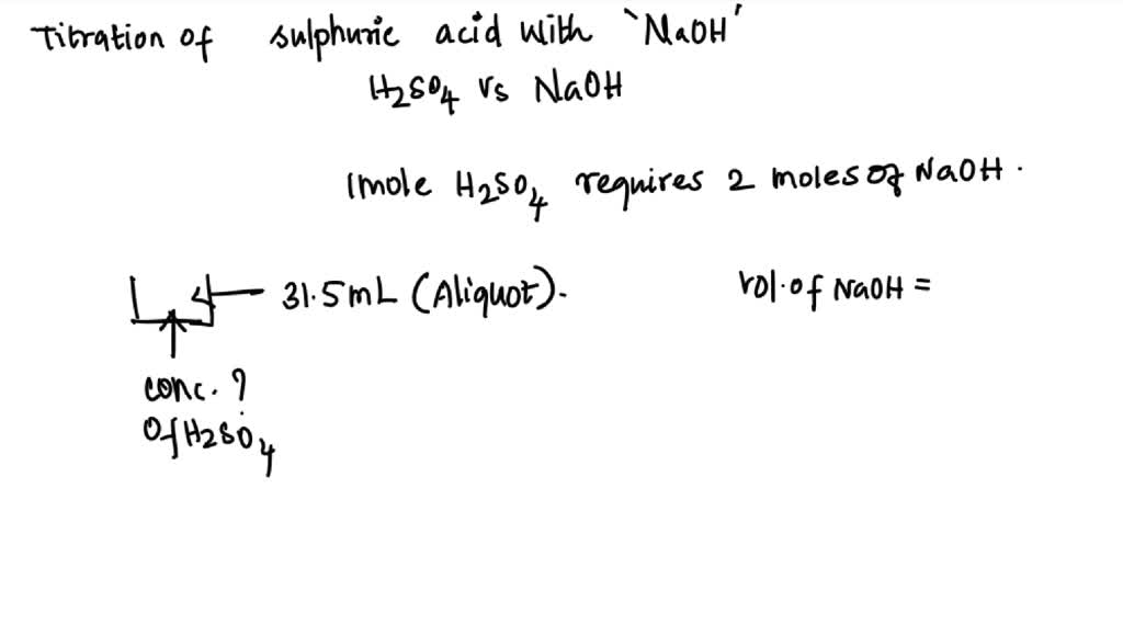Gorgeous A 31.5 Ml Aliquot Of H2so4 Of Unknown Concentration Capture Photography Gorgeous A 31.5 Ml Aliquot Of H2so4 Of Unknown Concentration Capture Photography