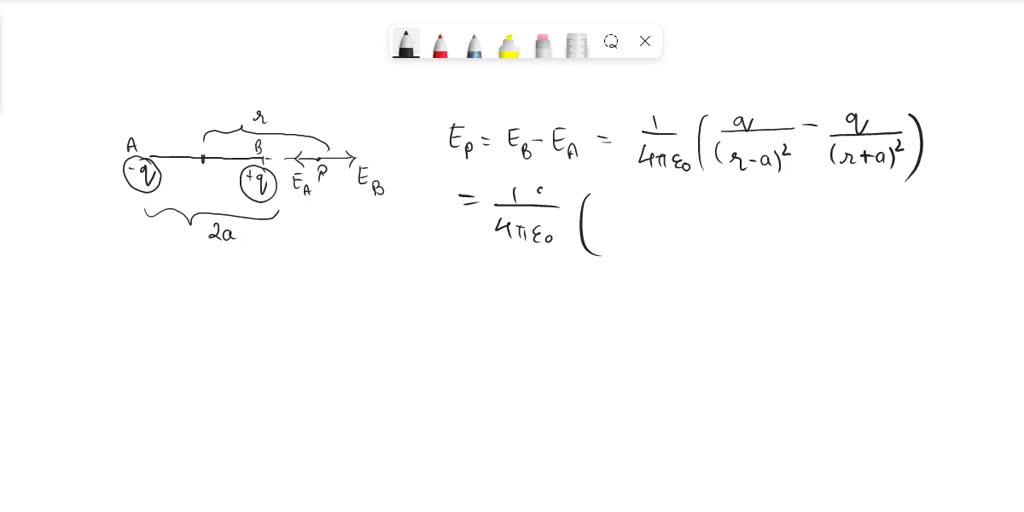 SOLVED: (a) Derive an expression for the electric field E due to a ...