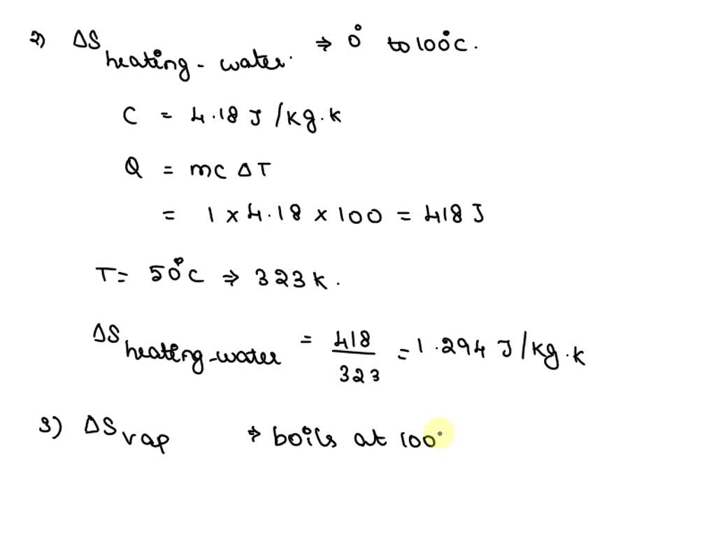 SOLVED . What is the increase in entropy when one gram of ice at 0° C