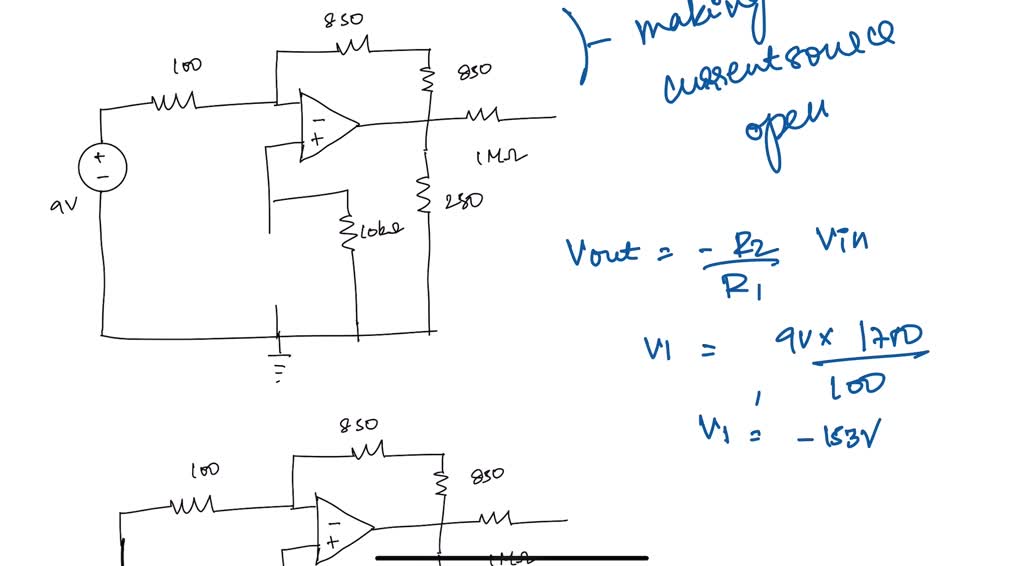 SOLVED: Assume Figure 2 is an ideal operating amplifier circuit. Show ...