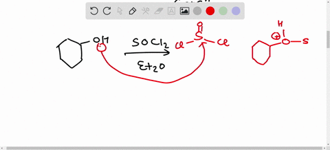 write-a-mechanism-for-this-reaction-cyclohexanol-diethyl-ether-thionyl-chloride-chlorocyclohexane-hcl-50264