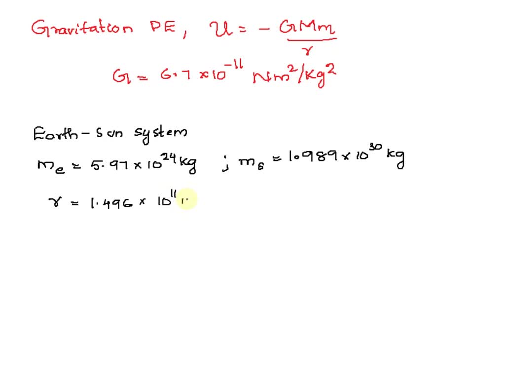 solved-determine-the-gravitational-potential-energy-of-the-earth-sun