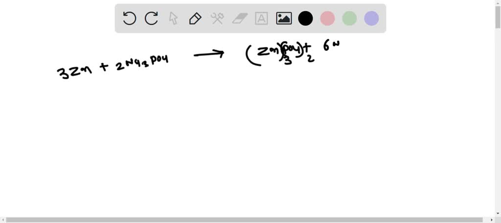 SOLVED: Zinc + sodium phosphate â†’ sodium + zinc phosphate Write a ...