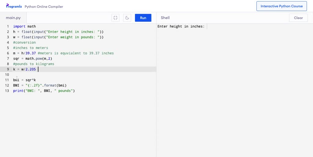 SOLVED: write a BMI calculator for different ages of children in Java ...