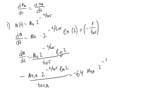 a-radioactive-sample-contains-two-different-types-of-radioactive-nuclei-a-with-half-life-50-days-and-85548