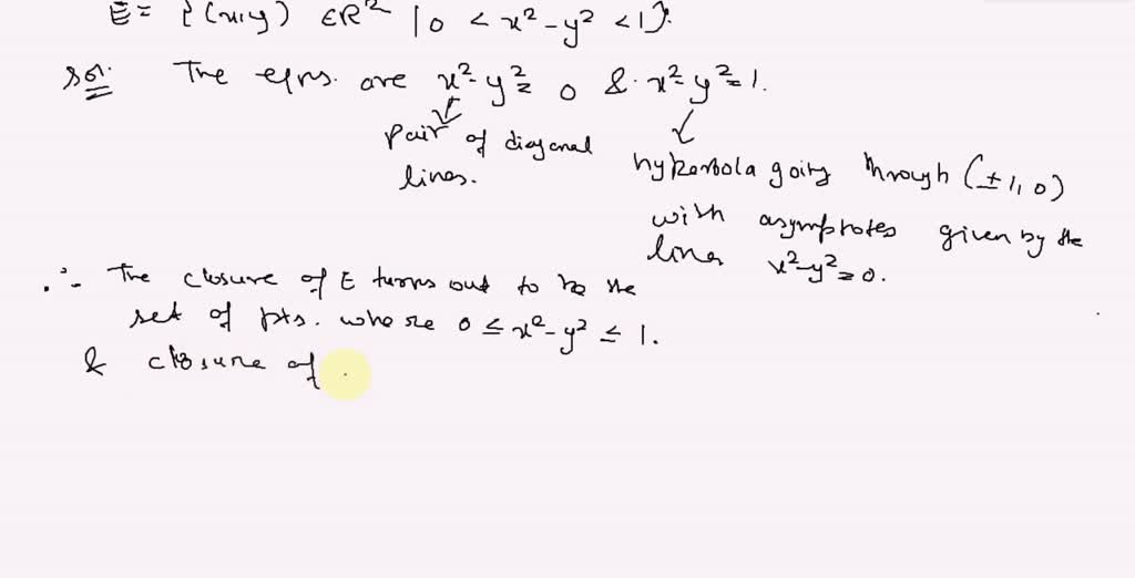 SOLVED: Find The Boundary And The Interior Of Each Of The Following ...