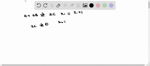 two-reactions-and-their-equilibrium-constants-are-given-a-2b-2c-2c-d-k1-221-k2-0186-calculate-the-value-of-the-equilibrium-constant-for-the-reaction-d-a-2b_-k-77622