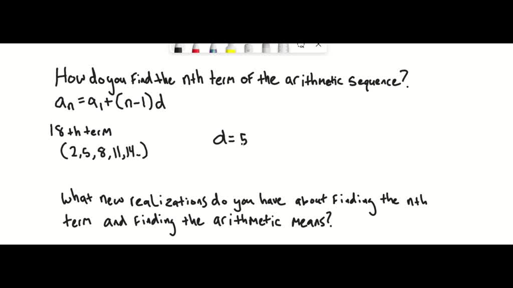 SOLVED: Learning Task 3 1. How do you find the nth term of the ...