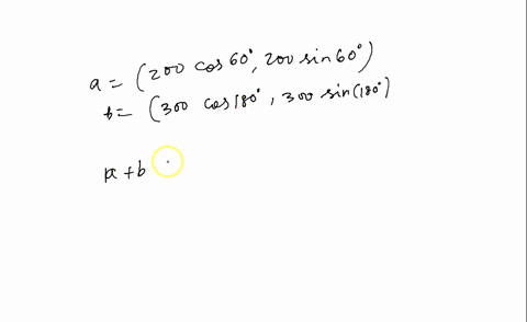 find-the-magnitude-of-the-resultant-force-and-the-angle-it-makes-with-the-positive-x-axis-let-a-100-n-and-b-300-n-round-your-answers-to-one-decimal-place-46599