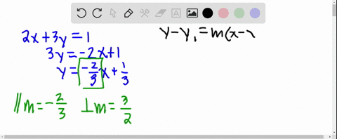 parallel-and-perpendicular-lines-example-find-the-general-form-of-the-equation-of-the-line-that-passes-through-the-point-1-and-is-a-parallel-and-b-perpendicular-to-the-line-given-by-2x3y-1-y-69631