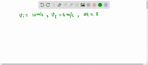 a-car-slows-down-its-motion-from-10-ms-to-6-ms-in-2-seconds-under-constant-acceleration-a-what-is-its-acceleration