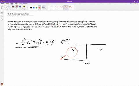 12-points-when-we-solve-schrodingers-equation-for-a-wave-coming-from-the-left-and-scattering-from-the-step-potential-with-potential-energy-u-0-for-x0-and-u-uo-for-ozx-l-we-find-solutions-for-17187