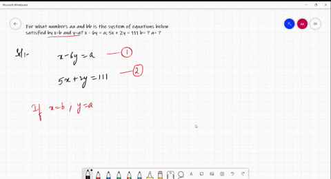 for-what-numbers-aa-and-bb-is-the-system-of-equations-below-satisfied-by-xb-and-ya-x-6y-a-5x-2y-111-b-a-34758