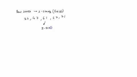 input-the-following-raw-scores-and-then-calculate-the-corresponding-z-scores-33-47-61-67-71-what-is-the-z-score-of-61-2-given-a-x-1-000-and-s-100-you-are-taking-a-standardized-test-what-is-t-86907