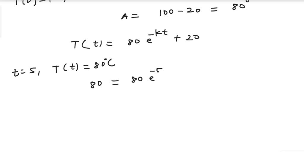 SOLVED A thermometer having a time constant of T = 30 seconds and