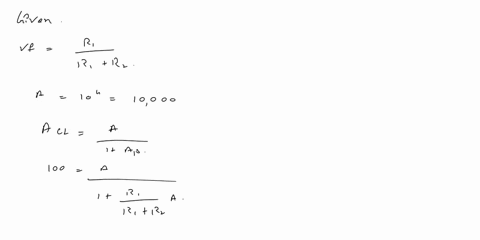 198-the-op-amp-has-an-infinite-input-resistance-a-zero-output-resistance-and-a-open-loop-gain-a10000if-r1kqfind-the-value-of-rthat-results-in-a-closed-loop-gain-of-100-what-does-the-gain-bec-82497
