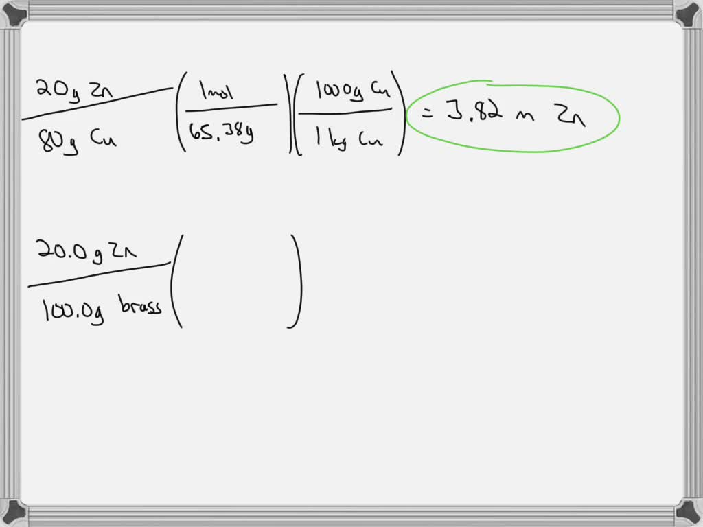 SOLVED Brass is a substitutional alloy consisting of a solution of copper and zinc. A