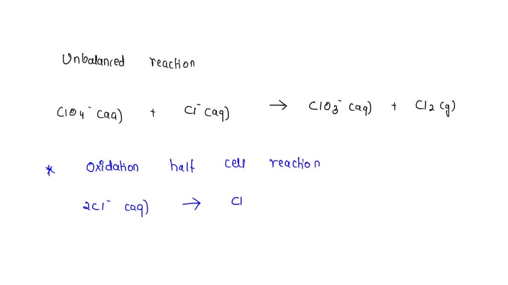 Solved: Balance Each Disproportionation Reaction Occurring In Acidic 