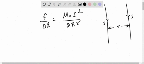 two-long-parallel-conductors-carry-the-same-current-and-repel-each-other-with-a-force-f-per-unit-length-if-these-two-currents-double-and-the-wire-spacing-triples-the-force-per-unit-length-be-45747