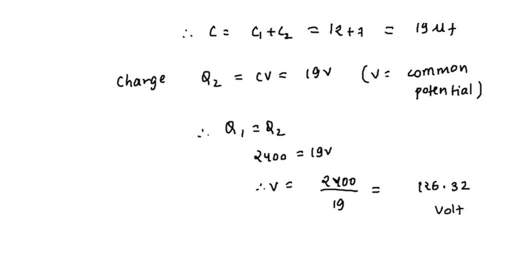 SOLVED Charge a 12 μF capacitor with a 200 V source, then place this