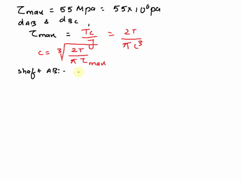 the-solid-shaft-shown-is-formed-of-a-brass-for-which-the-allowable-shearing-stress-is-55-mpa-neglect-97697