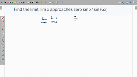 find-the-limit-lim-x-approaches-zero-sin-x-sin-6x-99244