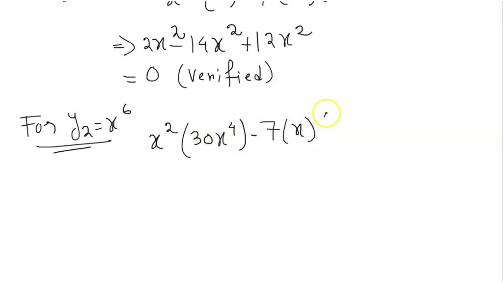 SOLVED please answer as soon as possible Verify that the given