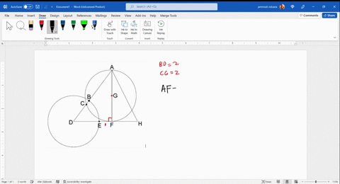 in-the-diagram-below-the-two-circles-have-radius-equal-to-2-and-centers-d-and-g-dh-is-tangent-to-cg2-at-f-and-ef-1-f-h-calculate-each-of-the-following-af-df-ad-dc-bc-12274