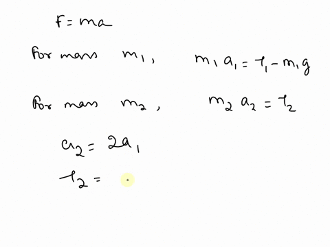 Consider the apparatus below 12 m1 the two masses mi 1 kg...