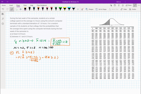 during-the-last-week-of-the-semester-students-at-a-certain-college-spend-on-the-average-42-hours-using-the-schools-computer-terminals-with-a-standard-deviation-of-18-hours-for-a-random-sampl-58634