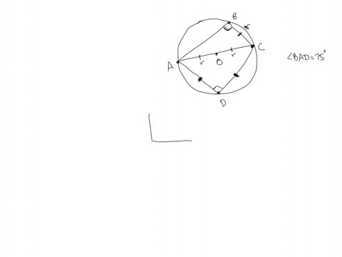 in-the-following-diagram-the-points-abc-and-d-are-on-the-circumference-of-a-circle-with-center-o-and-radius-r-ac-is-a-diameter-of-the-circle