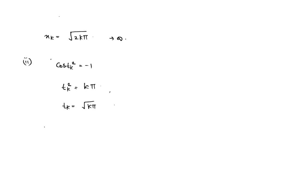 SOLVED Prove That F x Cos x 2 Is Not Uniformly Continuous On R solved-prove-that-f-x-cos-x-2-is-not-uniformly-continuous-on-r
