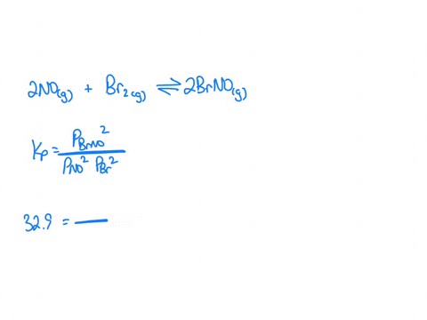 onsider-the-reaction-2nogbr2g2brnogk329-at-315-k-in-a-reaction-mixture-at-equilibrium-the-partial-pressure-of-no-is-119-mbar-and-that-of-br2-is-129-mbar-part-a-what-is-the-partial-pressure-of-brno-in-