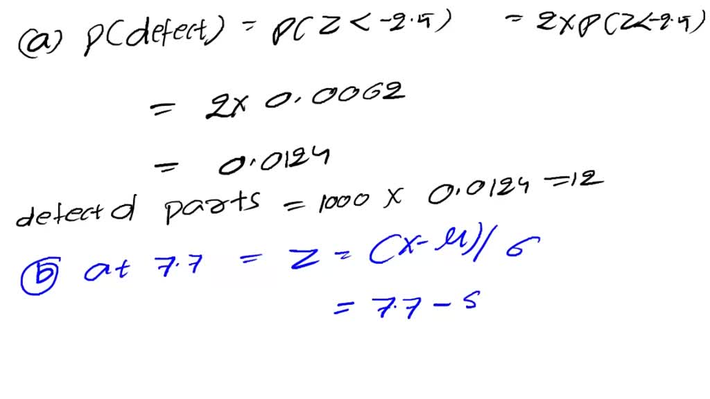 SOLVED: Motorola used the normal distribution to determine the ...