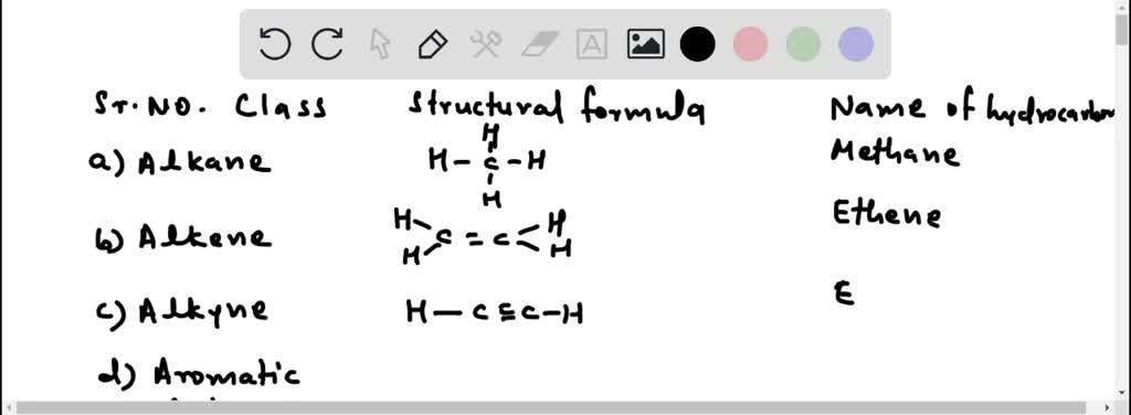 SOLVED: Write A Structural Formula And The Name For The Simplest (a ...