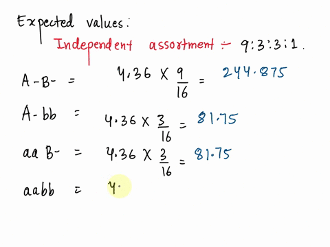 chi-square-probabilities-degrees-of-freedom-005-384-2-599-3-782-949-the-phenotypic-results-of-a-dihybrid-test-cross-are-121-a-b-107-a-bb-115-aab-93-aabb-calculate-the-chi-square-value-and-st-87848